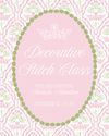 4 Hour Decorative Stitch Intensive with Michelle Hamilton