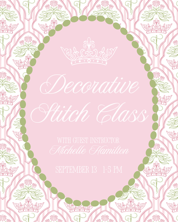 4 Hour Decorative Stitch Intensive with Michelle Hamilton