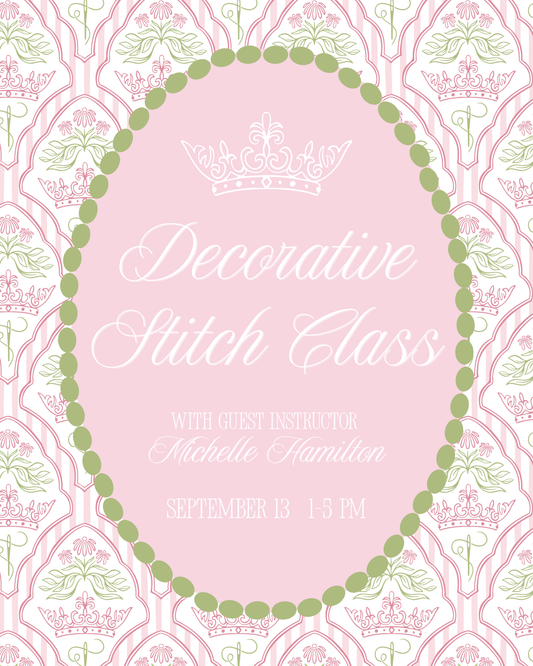 4 Hour Decorative Stitch Intensive with Michelle Hamilton