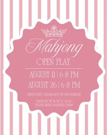 Mahjong Open Play August