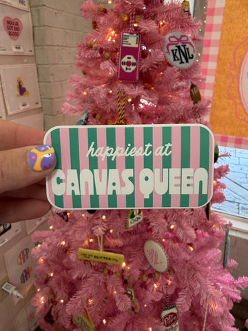 Sticker: Happiest at Canvas Queen