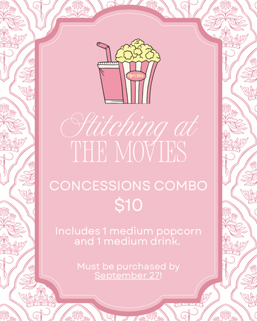 Concessions Combo for Stitching at the Movies