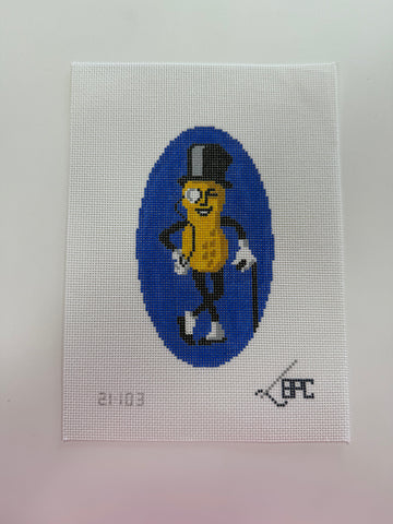 Mr. Peanut Blue Background
