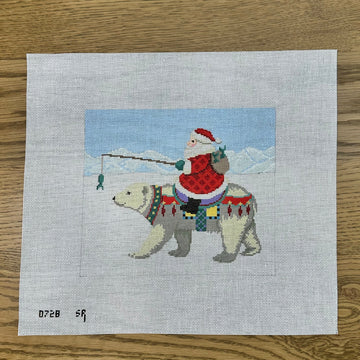 Santa Riding Polar Bear (Trunk Show)