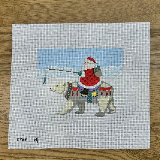 Santa Riding Polar Bear (Trunk Show)