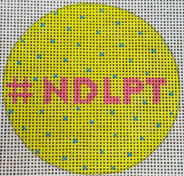#NDLPT - Lime with Turquoise Dots & Bright Pink Letter (Trunk Show)