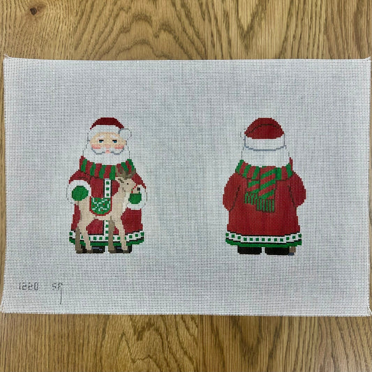 Long Red Coat Santa and Reindeer (Trunk Show)