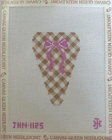 Gingham Scissor Case - Beige