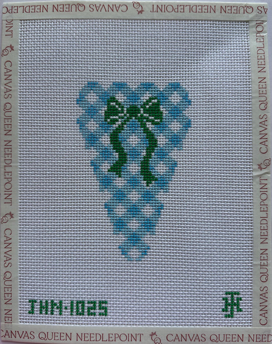 Gingham Scissor Case - Blue