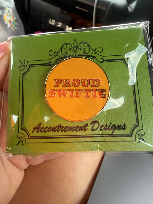 Orange Proud Swiftie Needle Minder