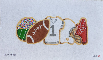 Football Cookies Row 18ct