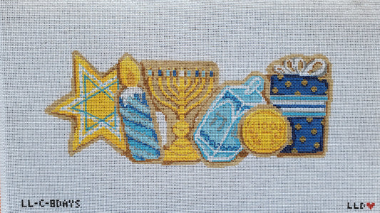 Hanukkah Cookies Row 18ct