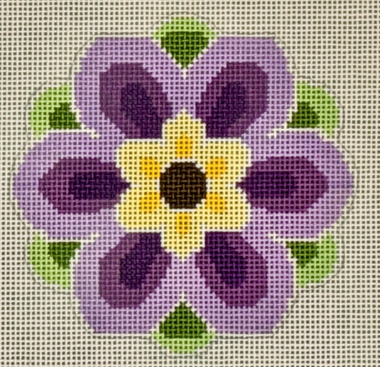 Geometric Flower Insert Purple 13ct