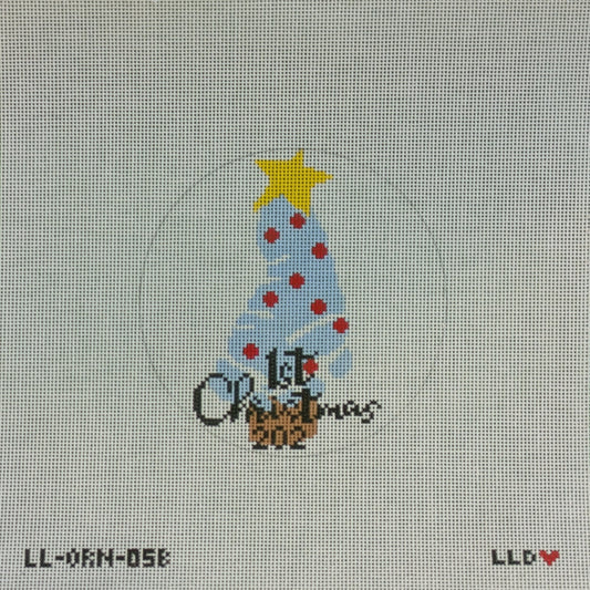 Baby's 1st Christmas Tree Foot Blue