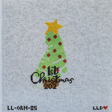 Baby's 1st Christmas Tree Foot Green