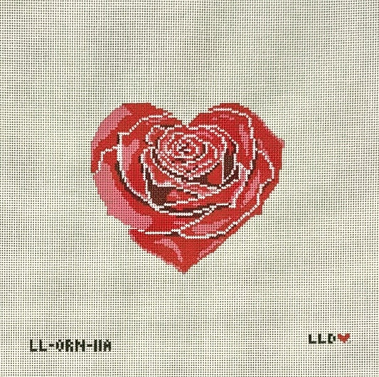 Rose Heart Small Red