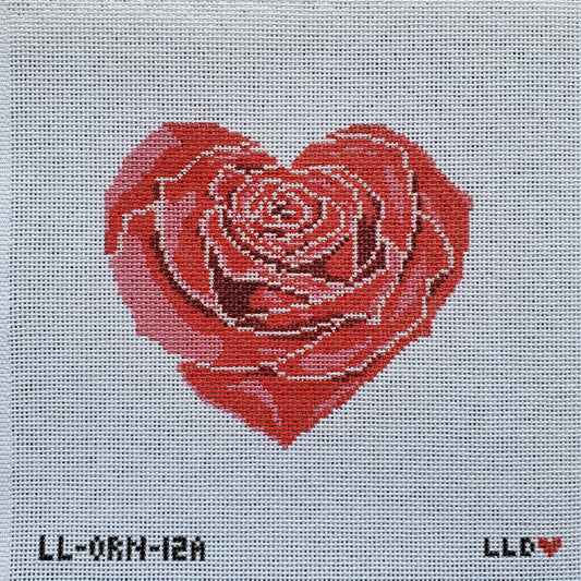 Rose Heart Large Red