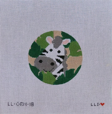 Zebra Ornament Round