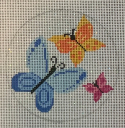 Butterfly Glittery Round