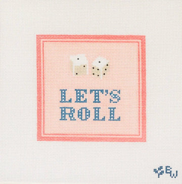 Let's Roll Dice Pouch - Peach - Trunk Show