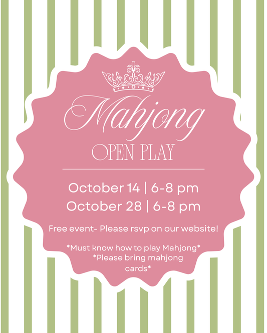 Mahjong Open Play October