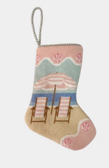 Finished Bauble Stocking: Palm Beach