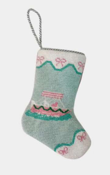 Finished Bauble Stocking: Palm Beach Yacht