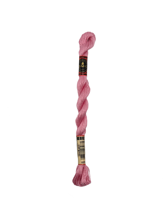 DMC 5 Perle Cotton #605 Cranberry Very Light