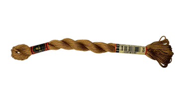 DMC 5 Perle Cotton #3045 Yellow Beige-Dark