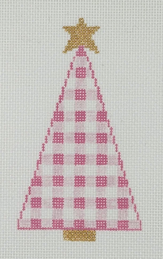 Pink Gingham Christmas Tree