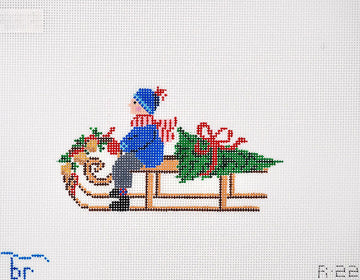Festive Sled - Boy