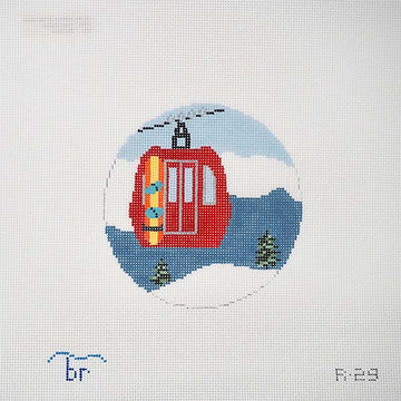 Gondola with Snowboard