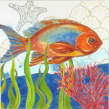 Oceana Fish with Coral, Seaweed, Shells & Starfish (Trunk Show)