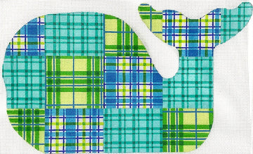 Whale Madras Patchwork, Blues & Greens (Trunk Show)