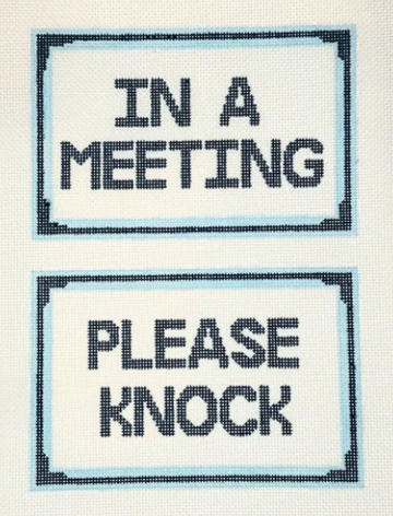 In a Meeting, Please Knock