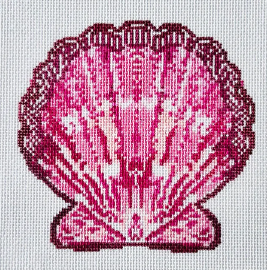 Pink Scallop Ornament Canvas