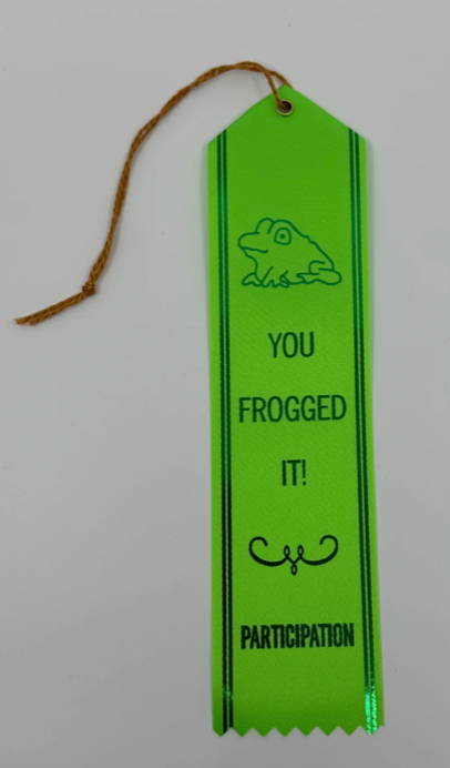 Frogged It Award Ribbon