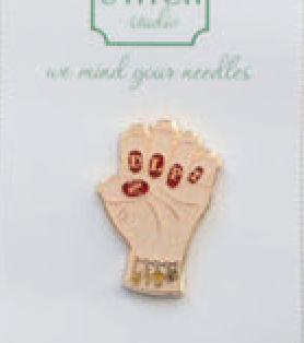 Cream Nails Needle Minder