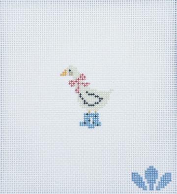 Mini Duck in Rainboots (Pink Gingham)
