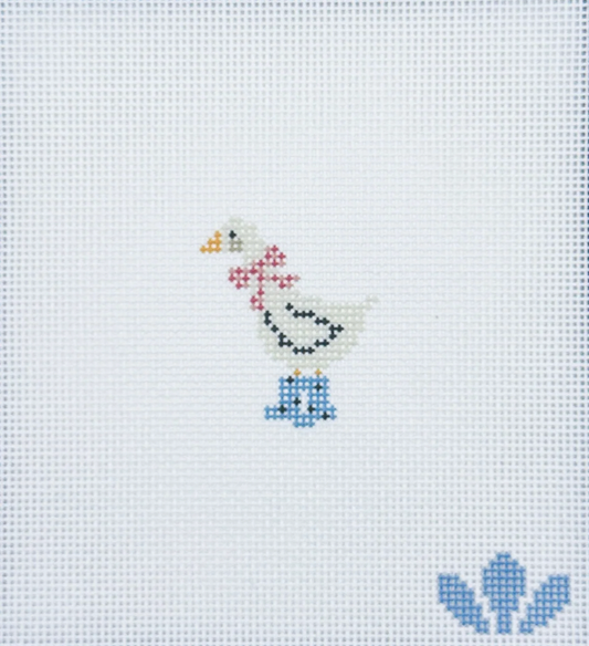 Mini Duck in Rainboots (Pink Gingham)