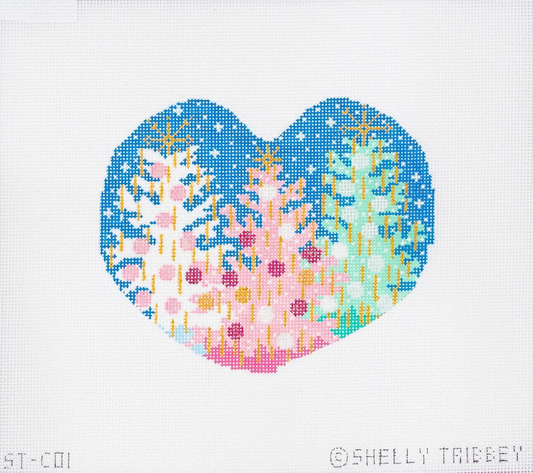 Holiday Trees Heart