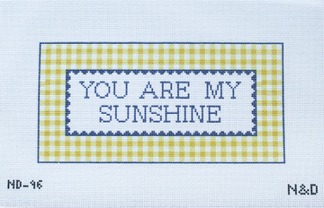 You Are My Sunshine Gingham Sign