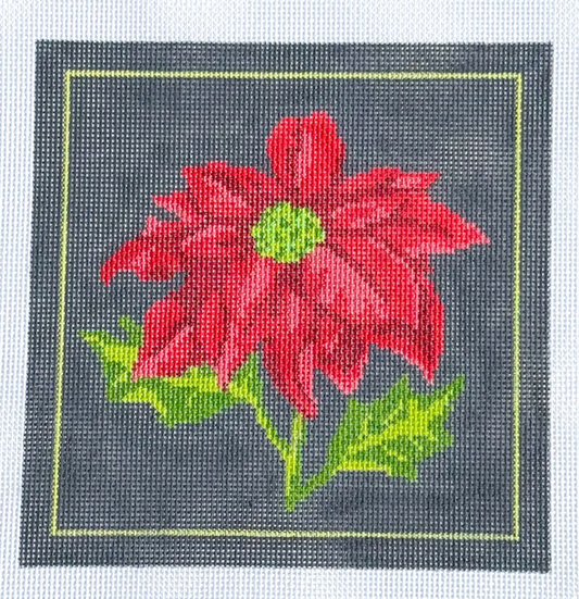Dark Floral Poinsettia