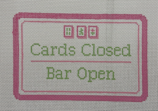 Cards Closed, Bar Open