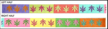 Belt - Weed Leaves on Multicolor (Trunk Show)