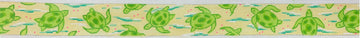 Belt - Lilly-Inspired Sea Turtles - Limes on Soft Lemon with Aquas & Pink (Trunk Show)