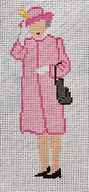 Queen Elizabeth Waves in Pink