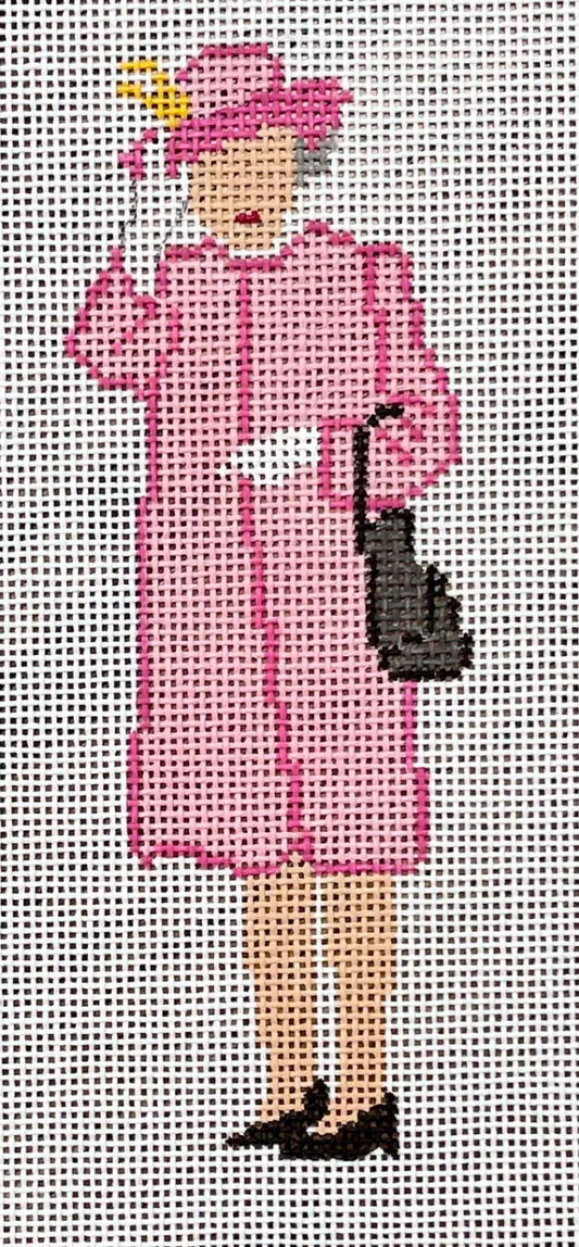 Queen Elizabeth Waves in Pink