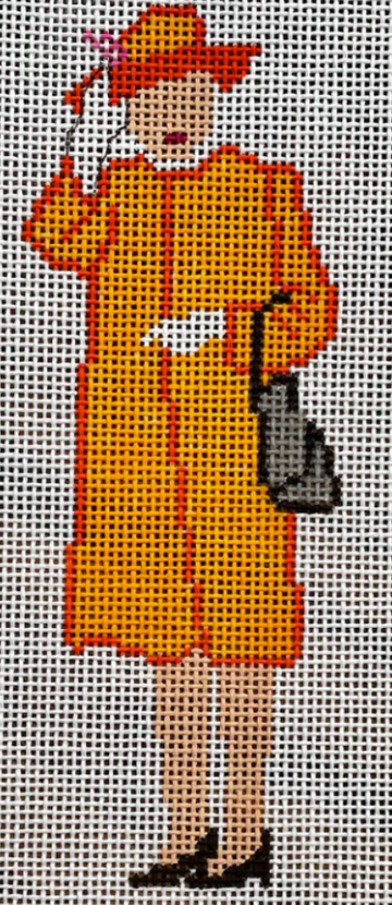 Queen Elizabeth Waves in Orange