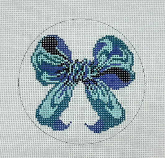 Mini Blue Bow Round